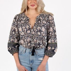 Cleobella hazel top floral Blouse XS